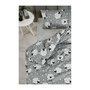 Voir la diapositive 2 : GENERIQUE Parure de lit - 1 housse de couette 220 x 240 cm + 2 taies d'oreiller 60 x 60 cm - 65% coton, 35% polyester - Gris