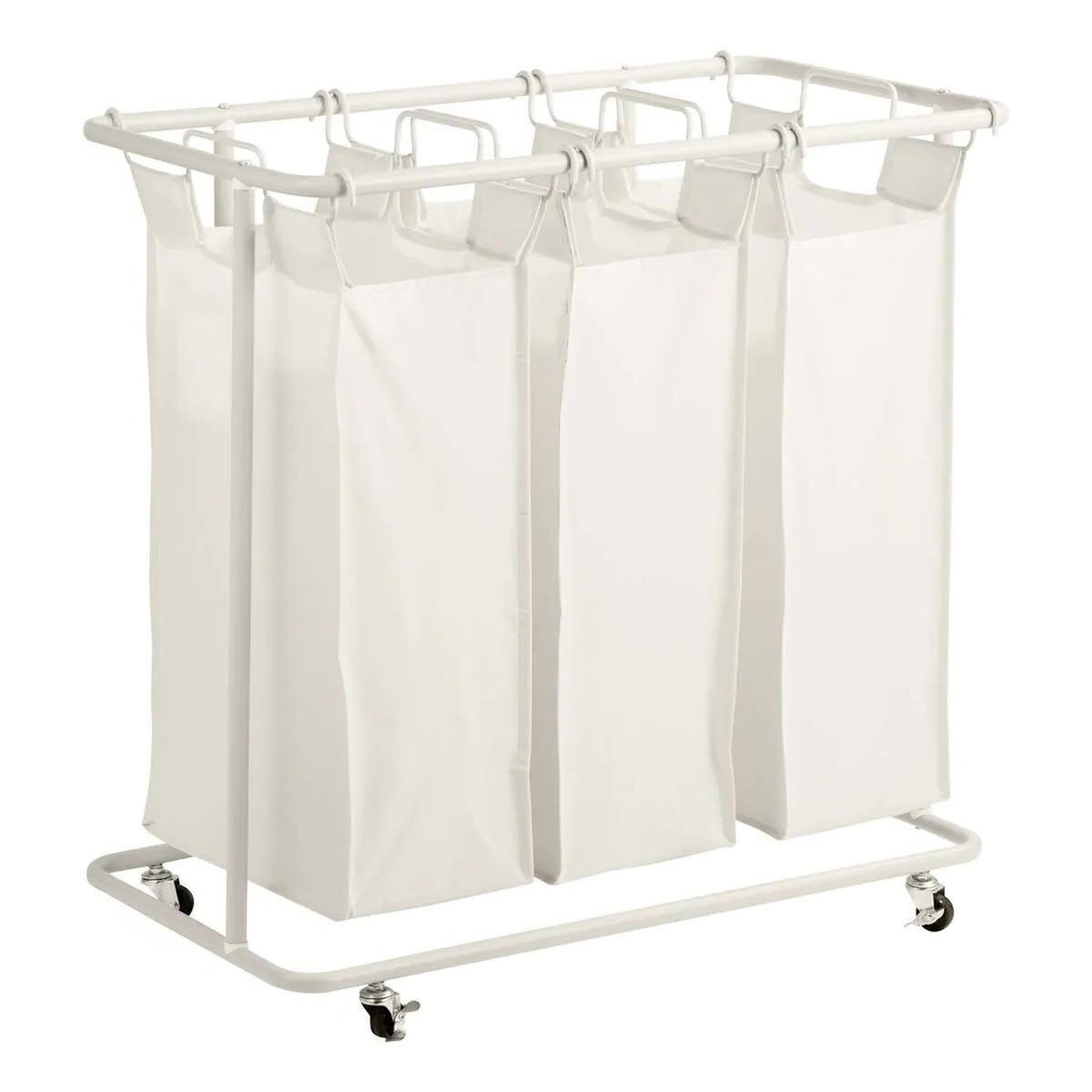 FIVE Panier à Linge 3 bacs  Linea  79cm Beige