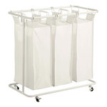 FIVE Panier à Linge 3 bacs  Linea  79cm Beige