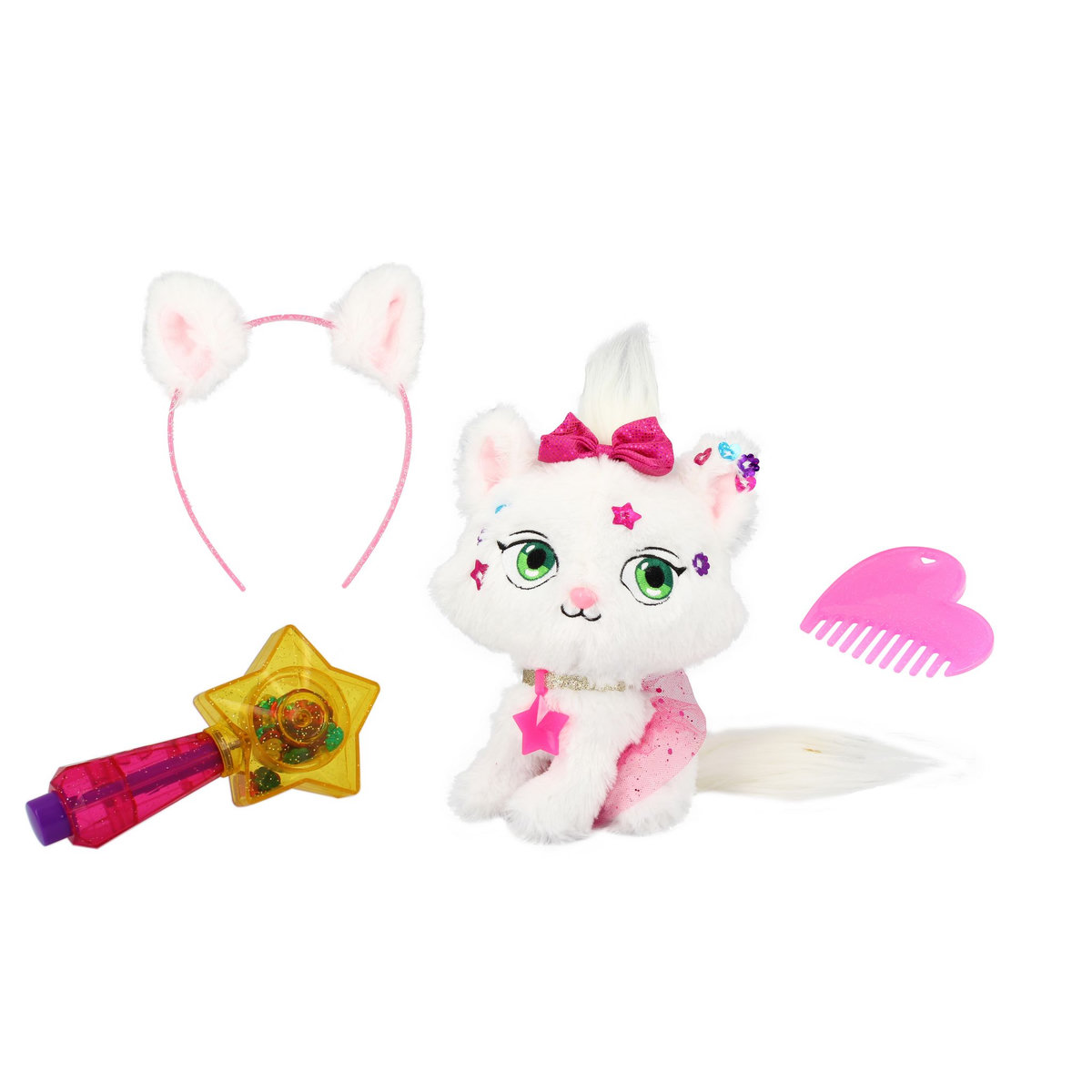 TALDEC Shimmer stars - Peluche chat à personnaliser