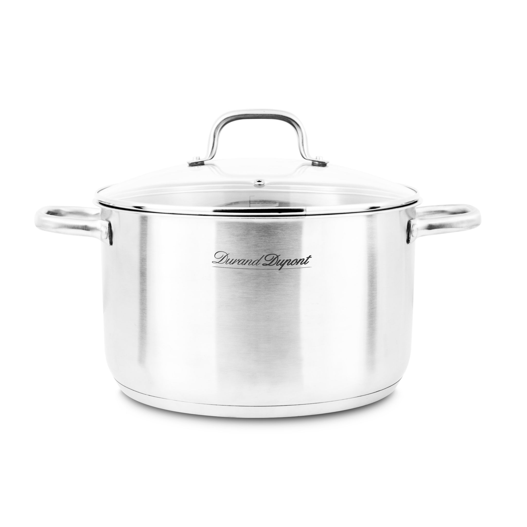 Faitout induction inox + couvercle en verre 24 cm pas cher - Auchan.fr