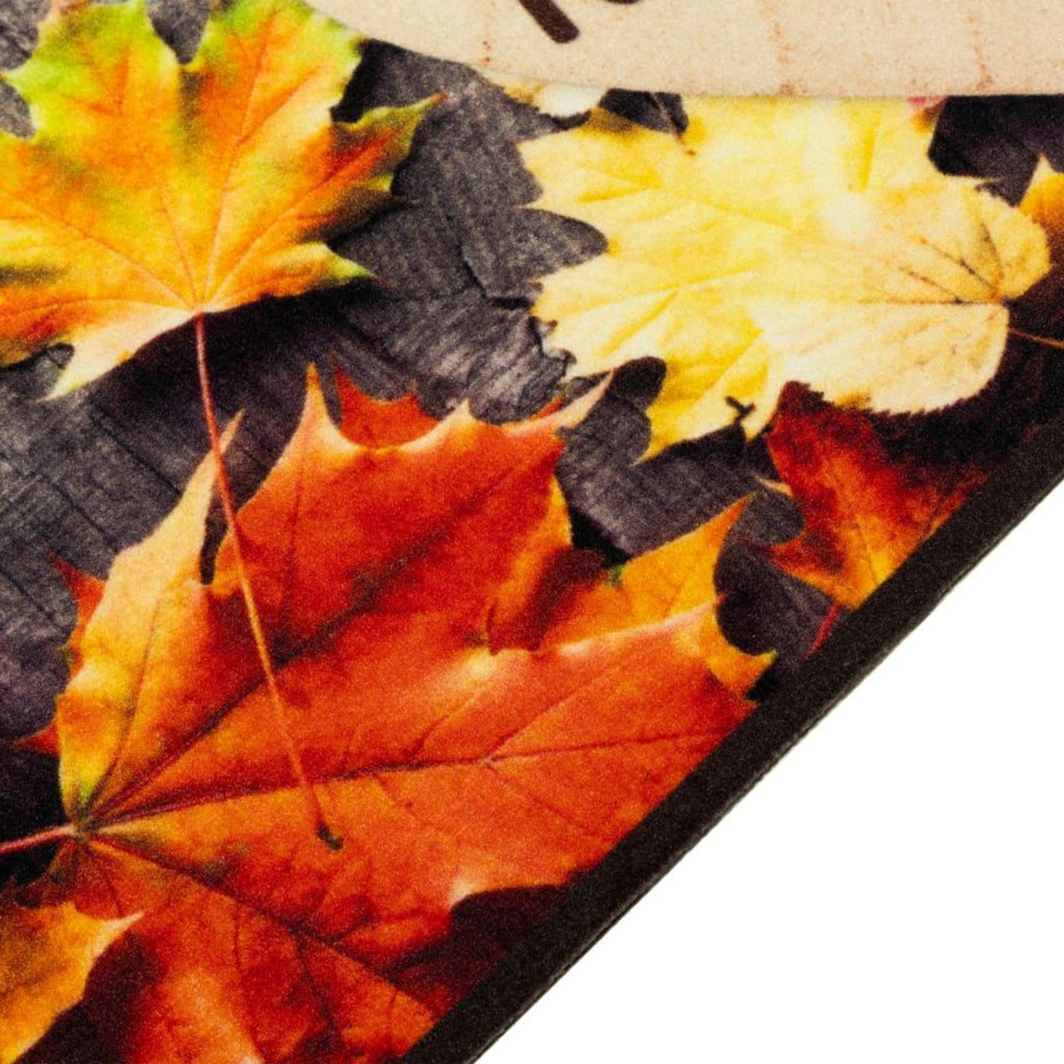 VIDAXL Tapis de cuisine lavable impression d'automne 60x180 cm velours