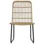 Voir la diapositive 5 : VIDAXL Ensemble de bistro 3 pcs Resine tressee Chene