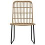 Voir la diapositive 5 : VIDAXL Ensemble de bistro 3 pcs Resine tressee Chene