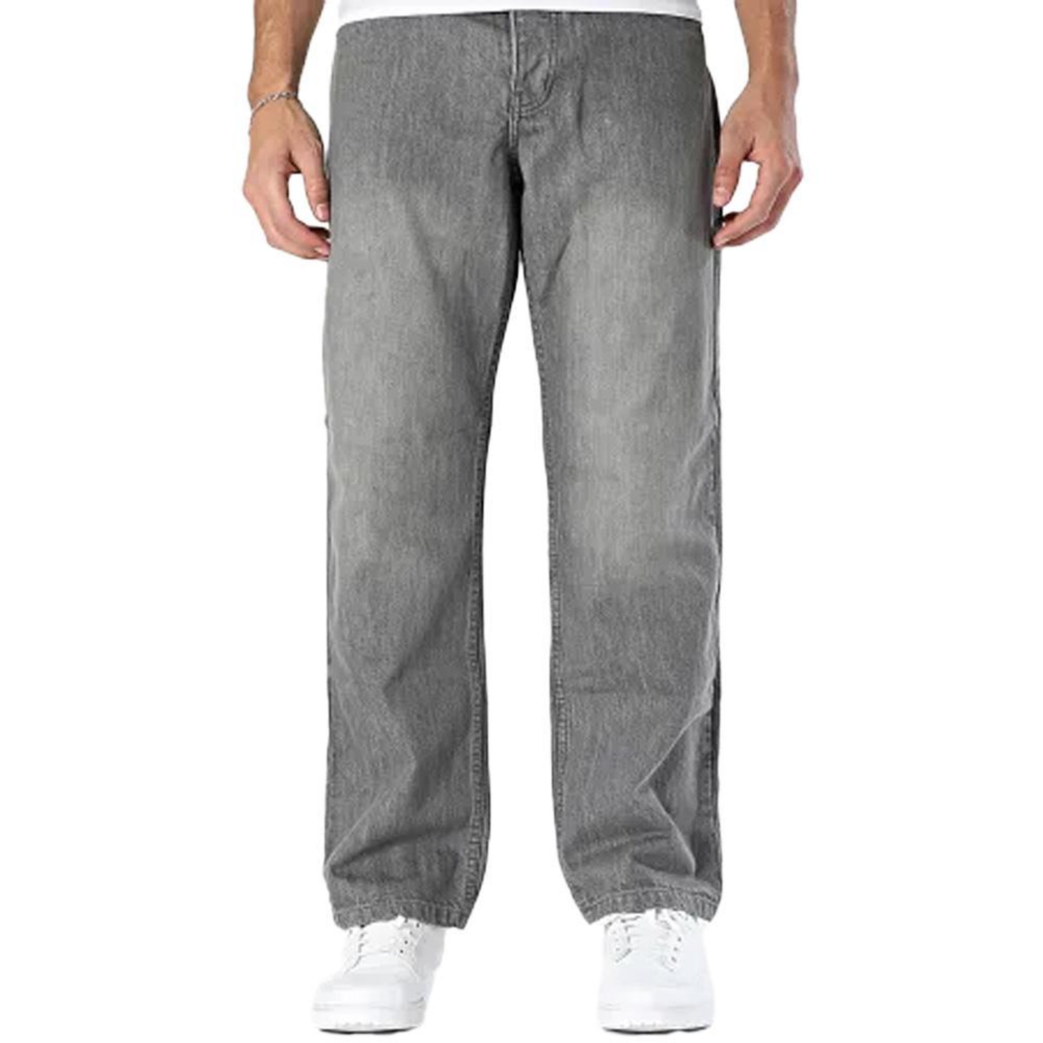 PANAME BROTHERS Jean Loose Gris Homme Paname Brothers Relaxed. Coloris disponibles : Gris