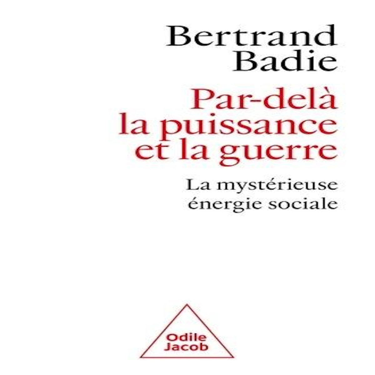 PAR-DELA LA PUISSANCE ET LA GUERRE. LA MYSTERIEUSE ENERGIE SOCIALE, Badie Bertrand