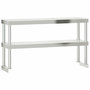 Voir la diapositive 5 : VIDAXL Table de travail de cuisine avec etagere 110x55x150 cm inox