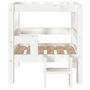 Voir la diapositive 5 : VIDAXL Lit pour chien Blanc 55,5x53,5x60 cm Bois de pin solide