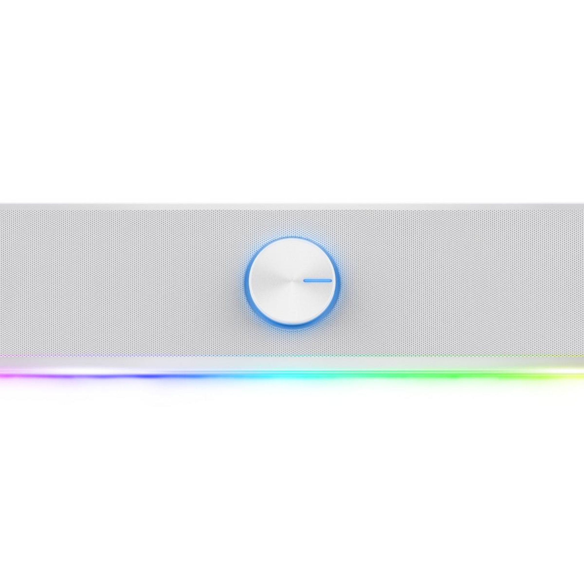 Voir la diapositive 3 : Trust Barre de son gaming RGB THORNE BLANCHE