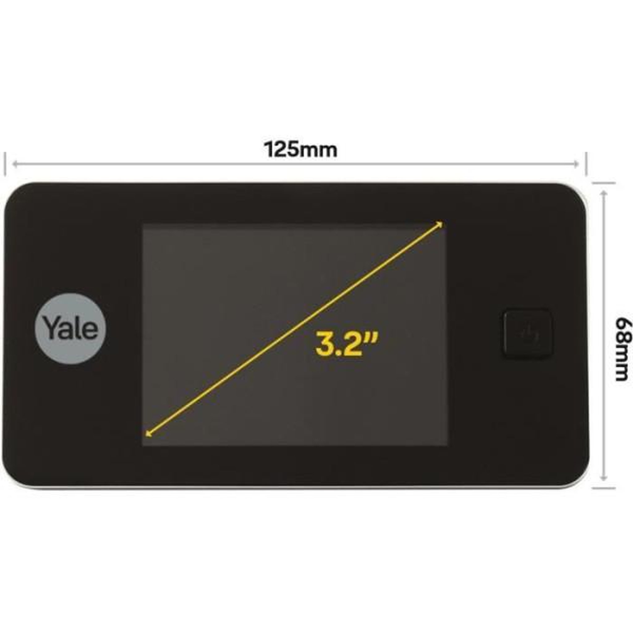 Voir la diapositive 3 : YALE Judas numérique yale ddv500 - écran lcd 3.2 - porte épaisseur 38mm-110mm