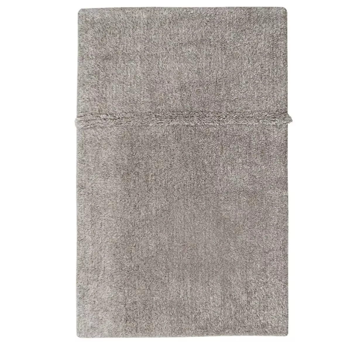 Lorena Canals Tapis contemporain en laine gris chiné - 80 x 140 cm