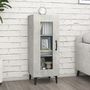 Voir la diapositive 1 : VIDAXL Buffet Gris beton 34,5x34x90 cm Bois d'ingenierie