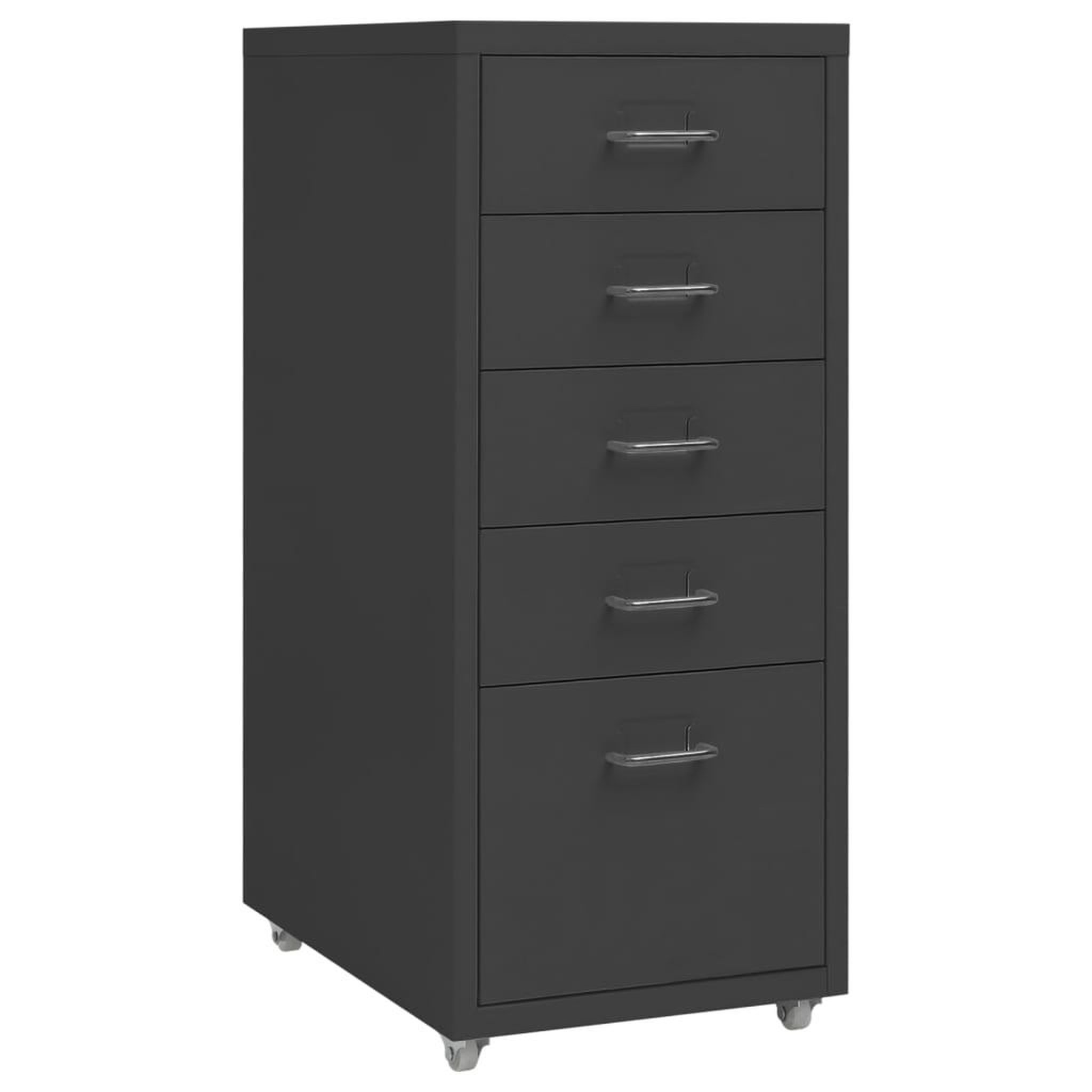 VIDAXL Classeur mobile Anthracite 28x41x69 cm Metal