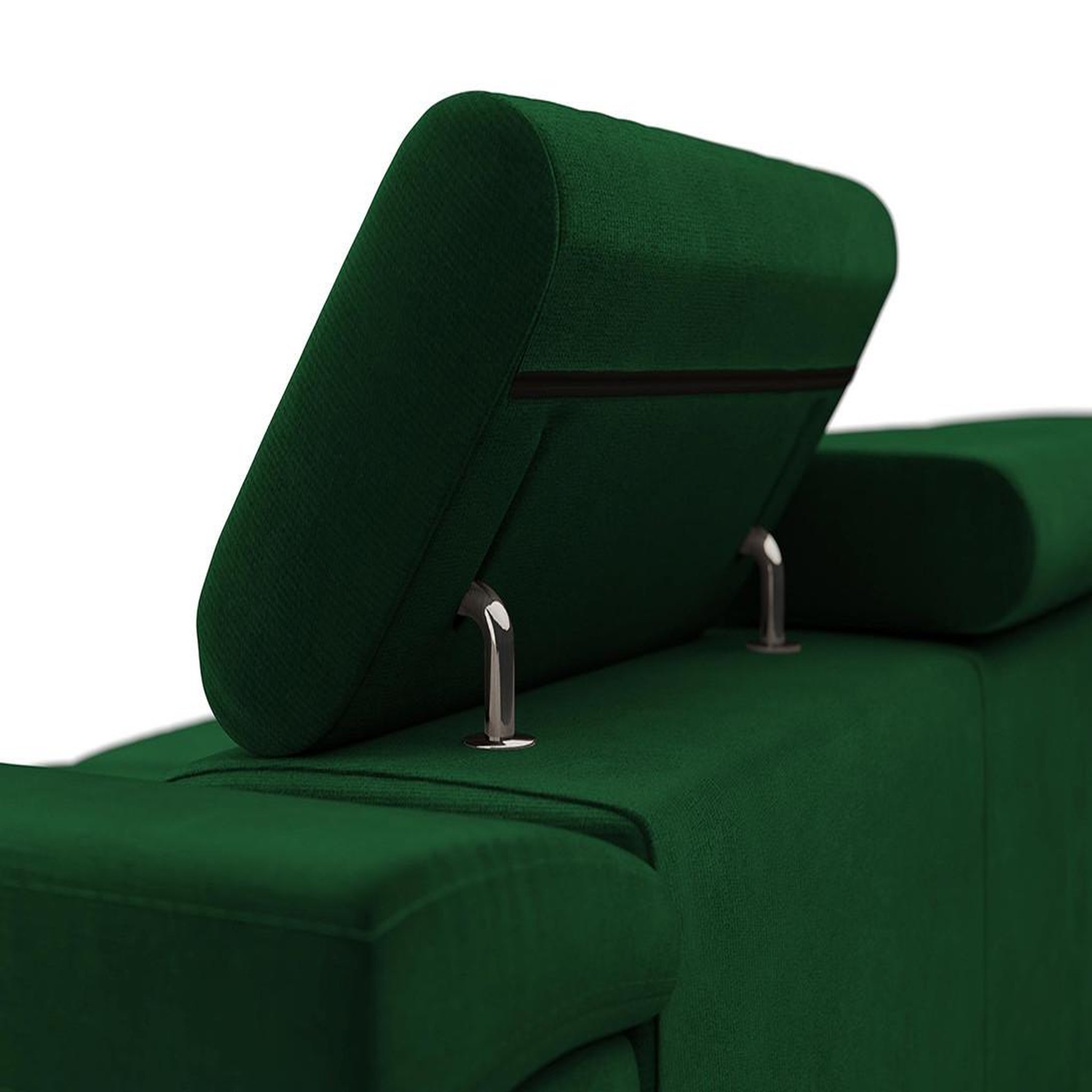 Voir la diapositive 5 : BEST MOBILIER Pablo - canapé droit 2 places avec têtières ajustables - en velours