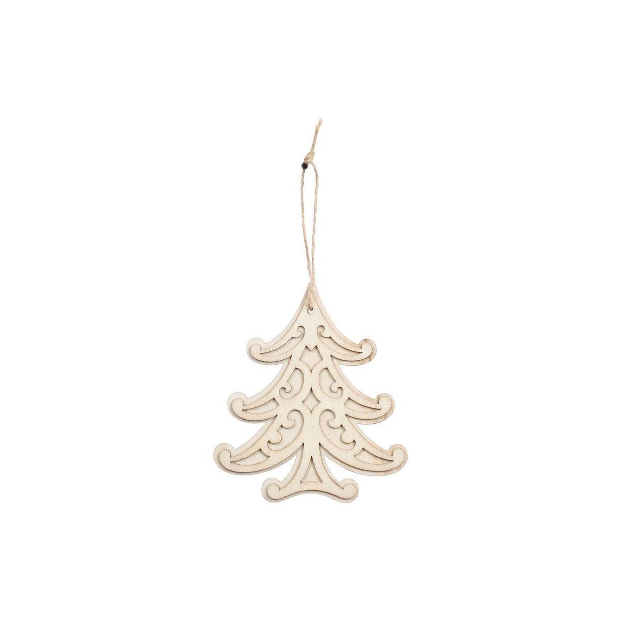 ARTDESIGN Sujet en Bois à Décorer  Sapin  12cm Naturel