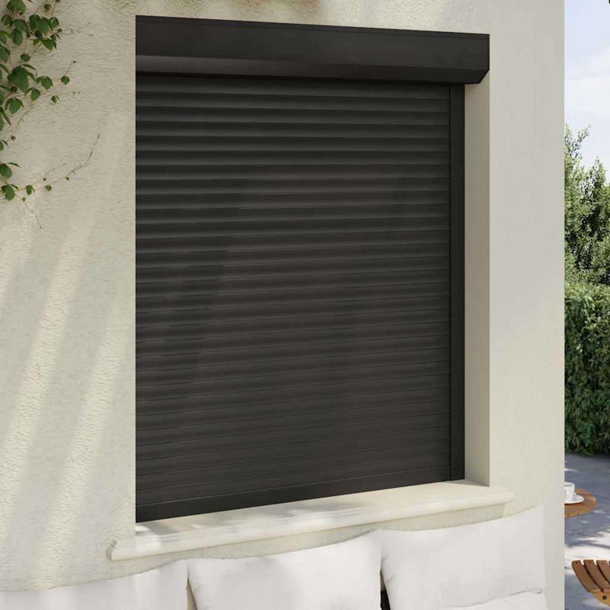VIDAXL Volet roulant aluminium 110x130 cm anthracite