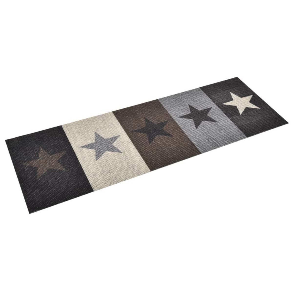 VIDAXL Tapis de sol de cuisine lavable Etoile 45x150 cm
