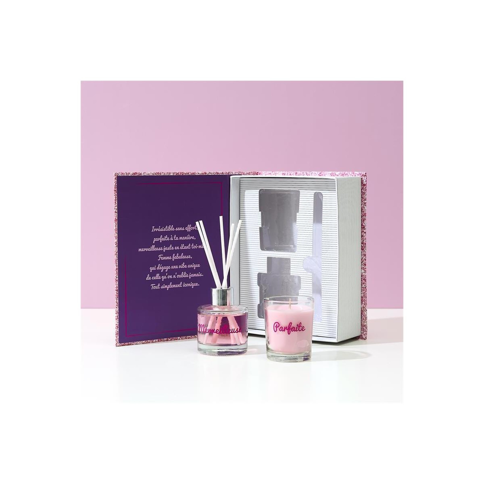 Voir la diapositive 5 : The concept Factory Coffret Senteur Parfumée  Paillette  18cm Framboise & Fruits Rouges