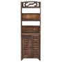 Voir la diapositive 3 : VIDAXL Vitrine Marron fonce 46x24x140 cm Bois massif de Paulownia