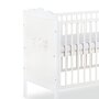 KLUPS Chambre complète lit bébé 60x120 commode à langer et armoire Marsell - Blanc