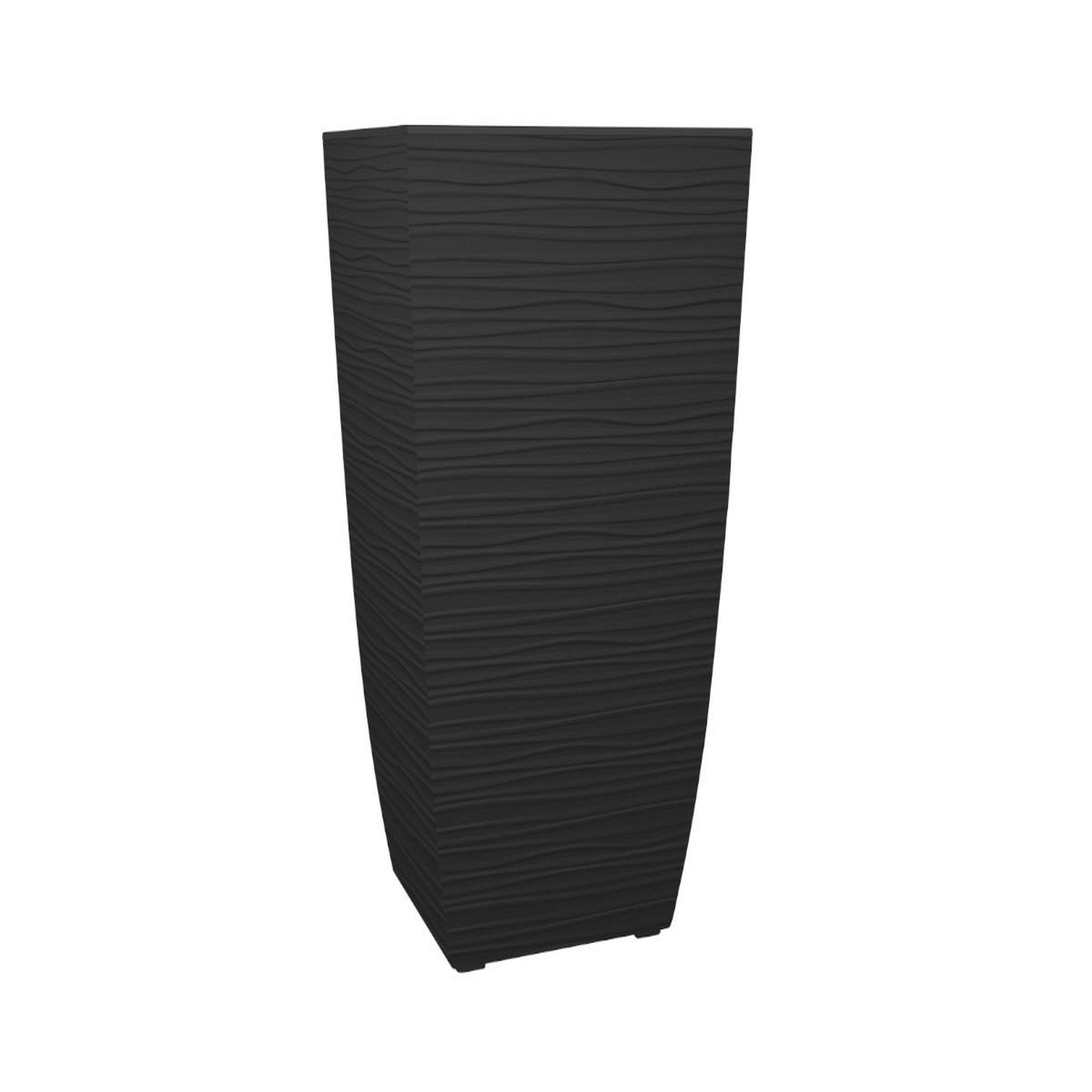 Eda Pot de fleur Stone Diva carré avec bac amovible 43,5 x 78,2 cm - Eda