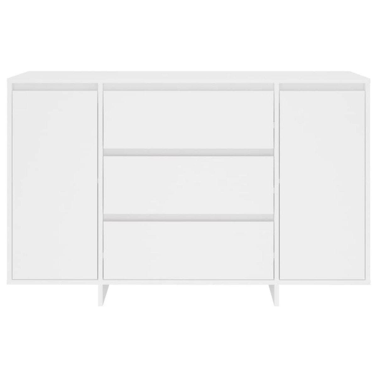 VIDAXL Buffet avec 3 tiroirs Blanc 120x41x75 cm Bois d'ingenierie