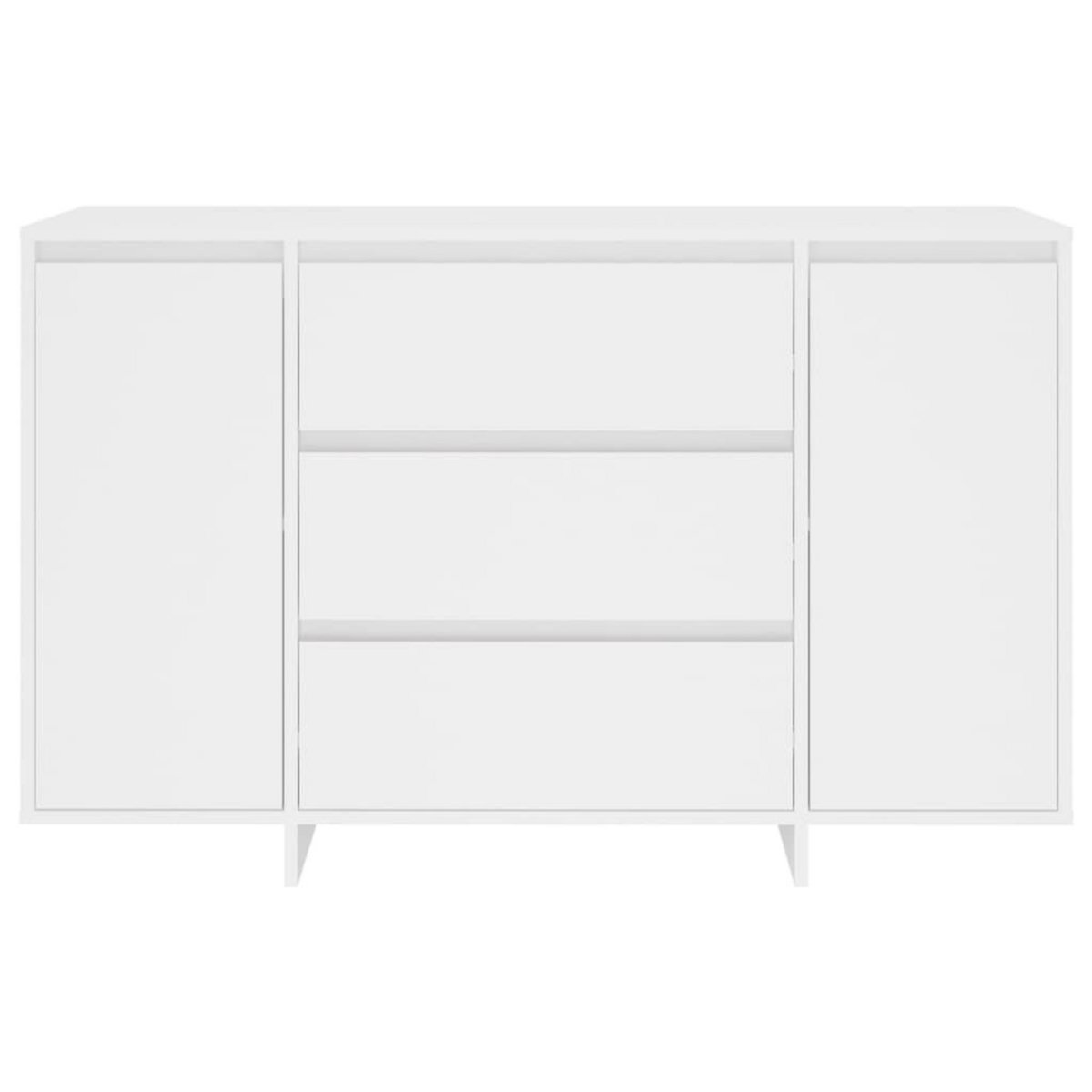 VIDAXL Buffet avec 3 tiroirs Blanc 120x41x75 cm Bois d'ingenierie