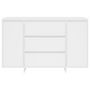 Voir la diapositive 5 : VIDAXL Buffet avec 3 tiroirs Blanc 120x41x75 cm Bois d'ingenierie