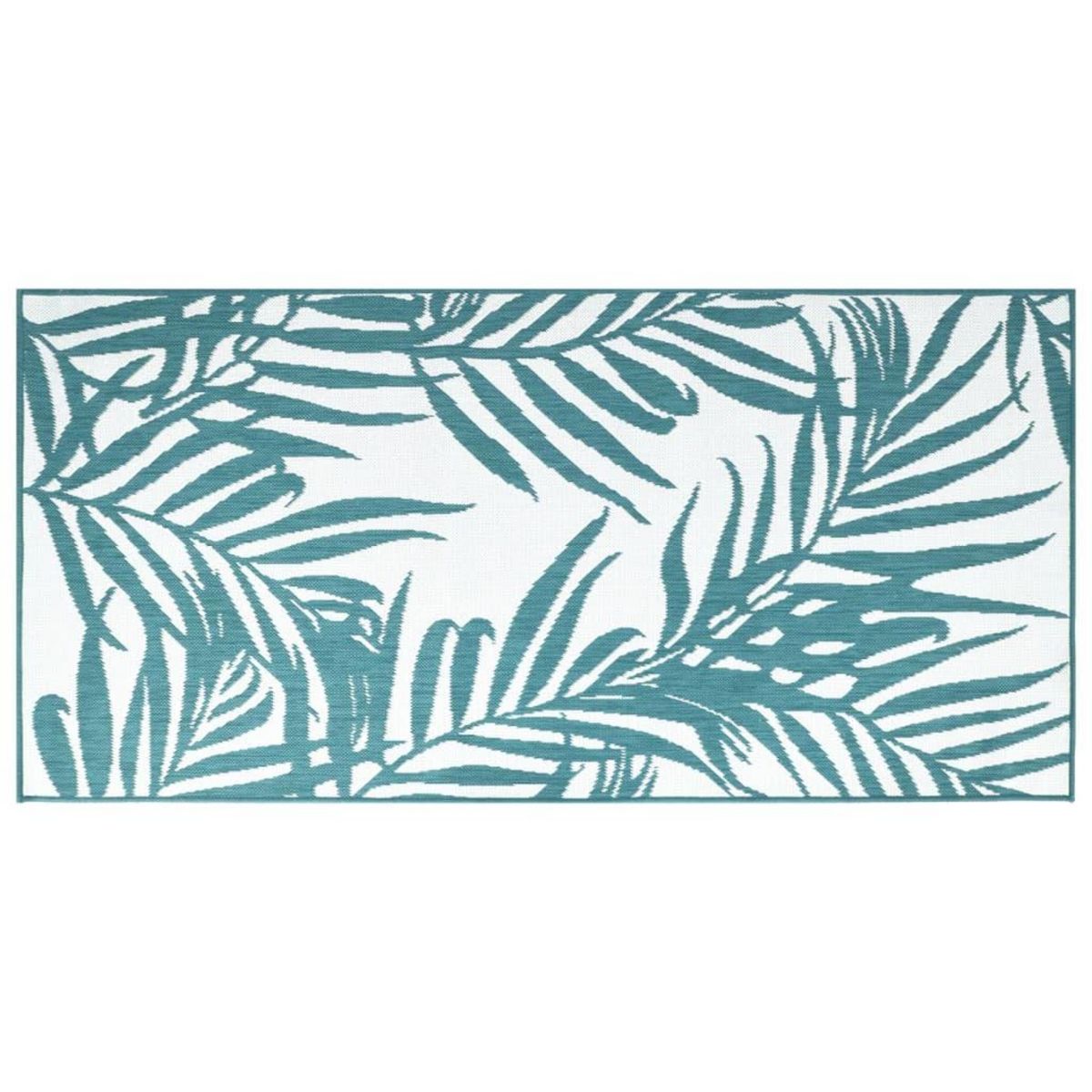 VIDAXL Tapis d'exterieur aqua et blanc 80x150 cm design reversible