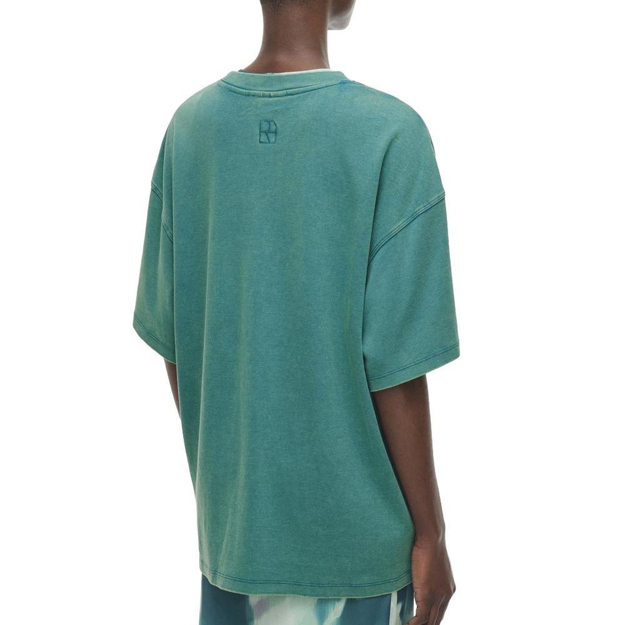 Voir la diapositive 2 : Vila T-Shirt Vert/Bleu Femme Rouge Edit Rousophia