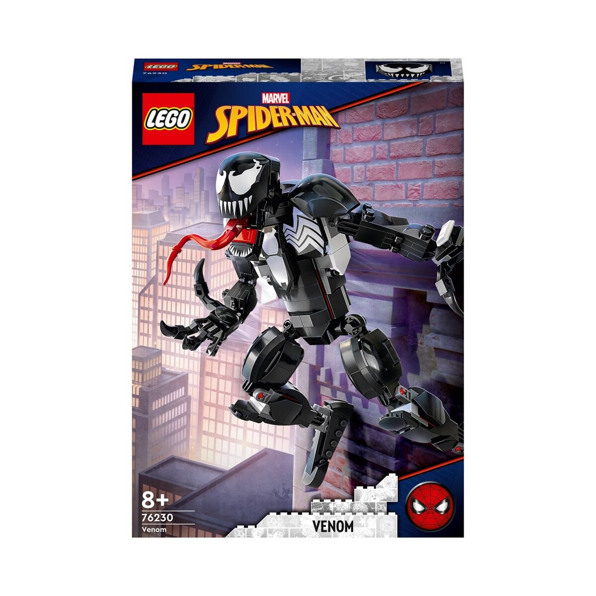 LEGO 76230 Venom Marvel Super Heroes Jouet Enfants 8 Ans, l'Ennemi de Spider-Man, Minifigurine à Construire, Cadeau Super-Héros