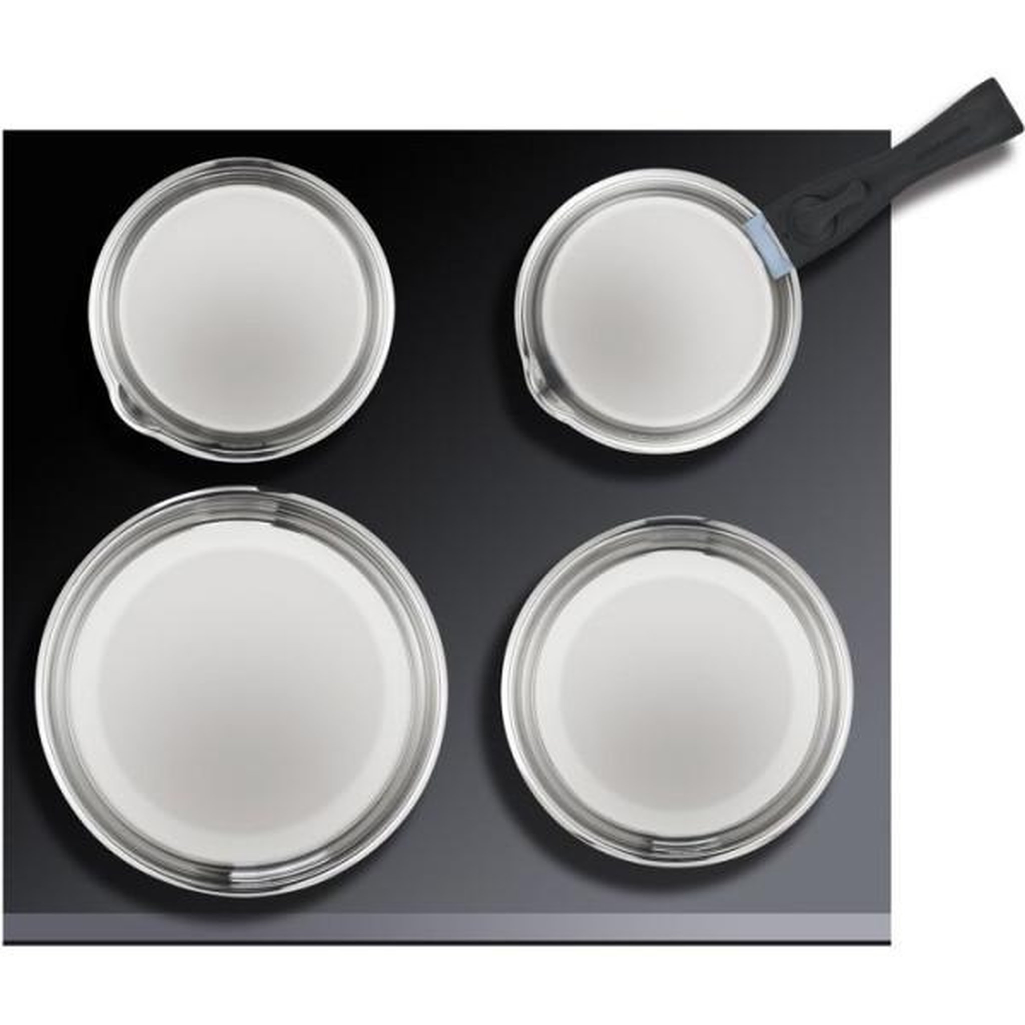 Voir la diapositive 3 : Arthur Martin Batterie de cuisine - induction - ARTHUR MARTIN - AM0006 - acier inoxydable 18/10 - 10 pieces - poignée amovible