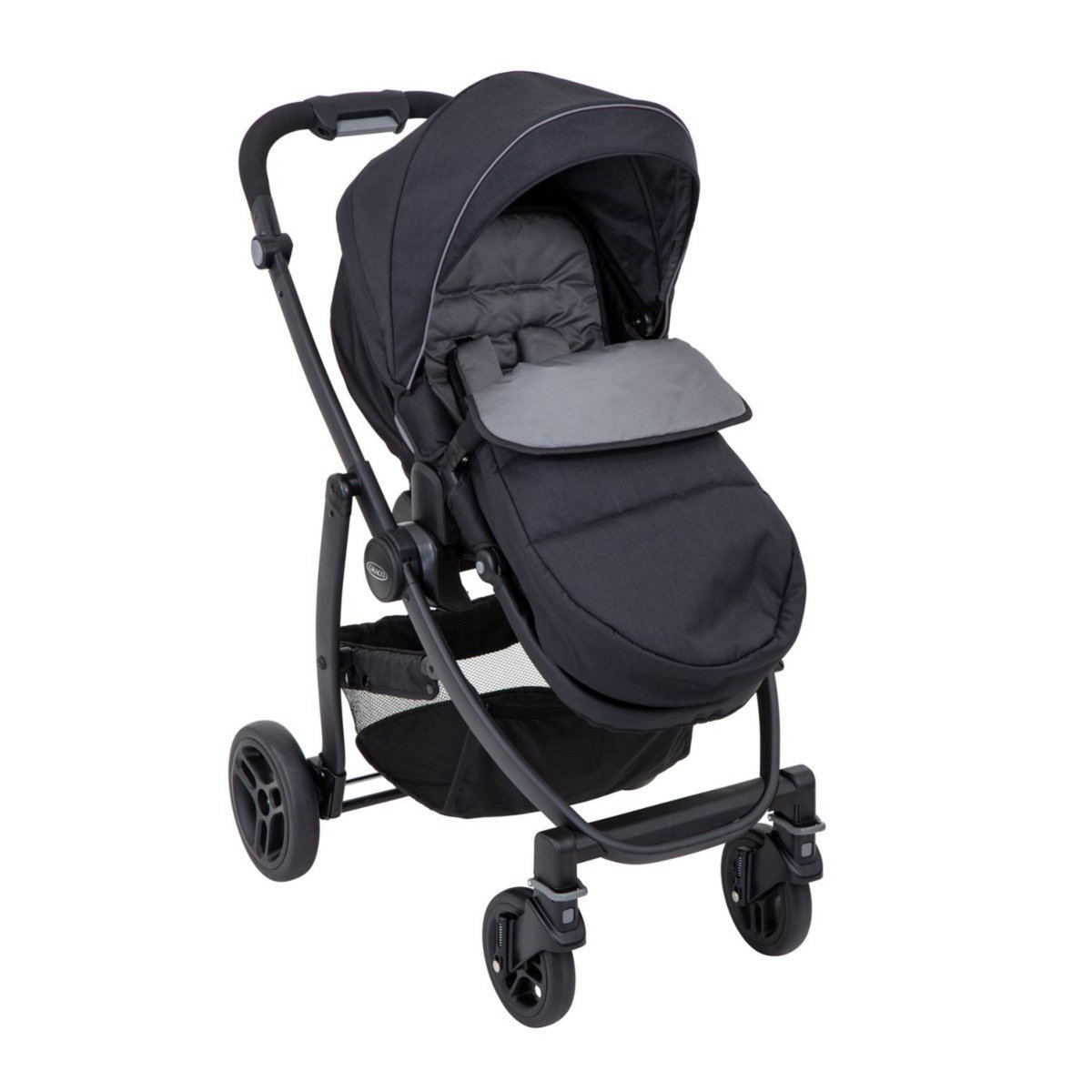 GRACO Poussette confort avec coque EVO TS et protection pluie