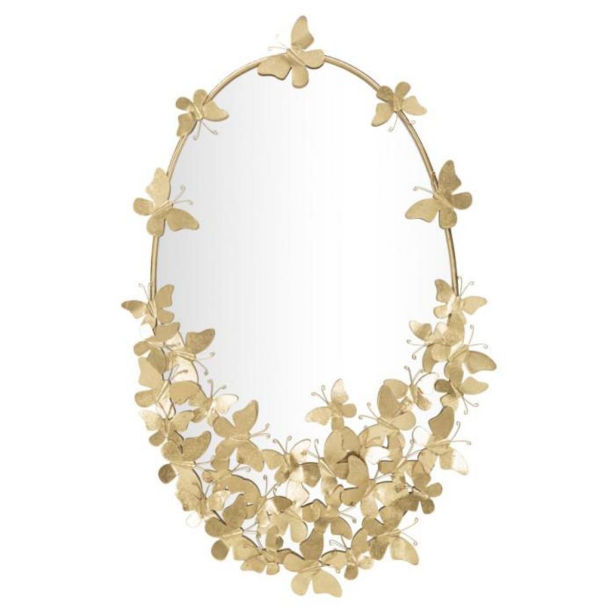 Paris Prix Miroir Mural Design  Butterfly  89cm Or