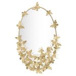 Paris Prix Miroir Mural Design  Butterfly  89cm Or