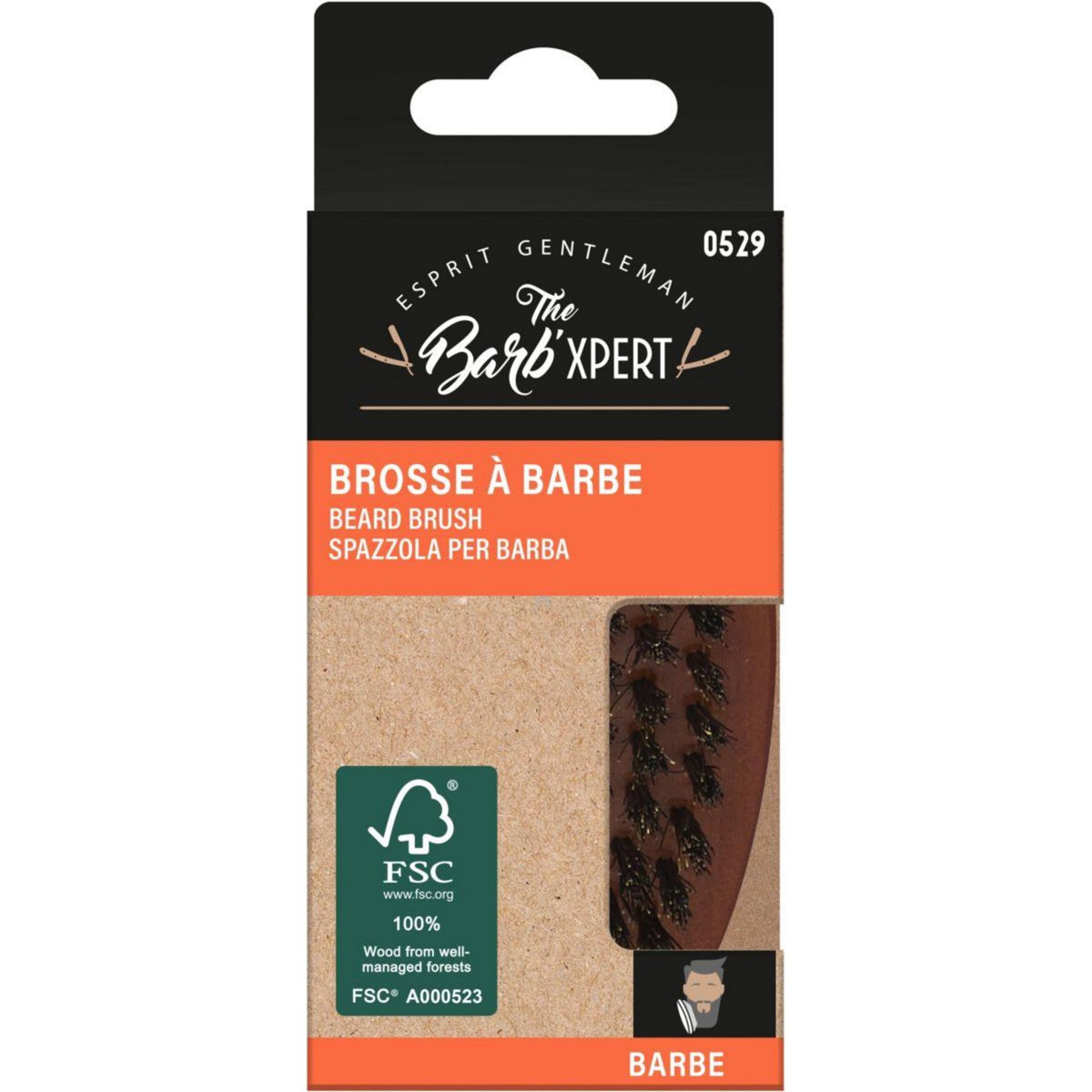 THE BARB'XPERT Brosse à barbe au bois FSC