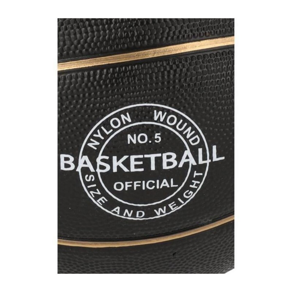 GENERIQUE Ballon de basket - REZO - Caoutchouc - Taille 5 - Or - Prise ferme