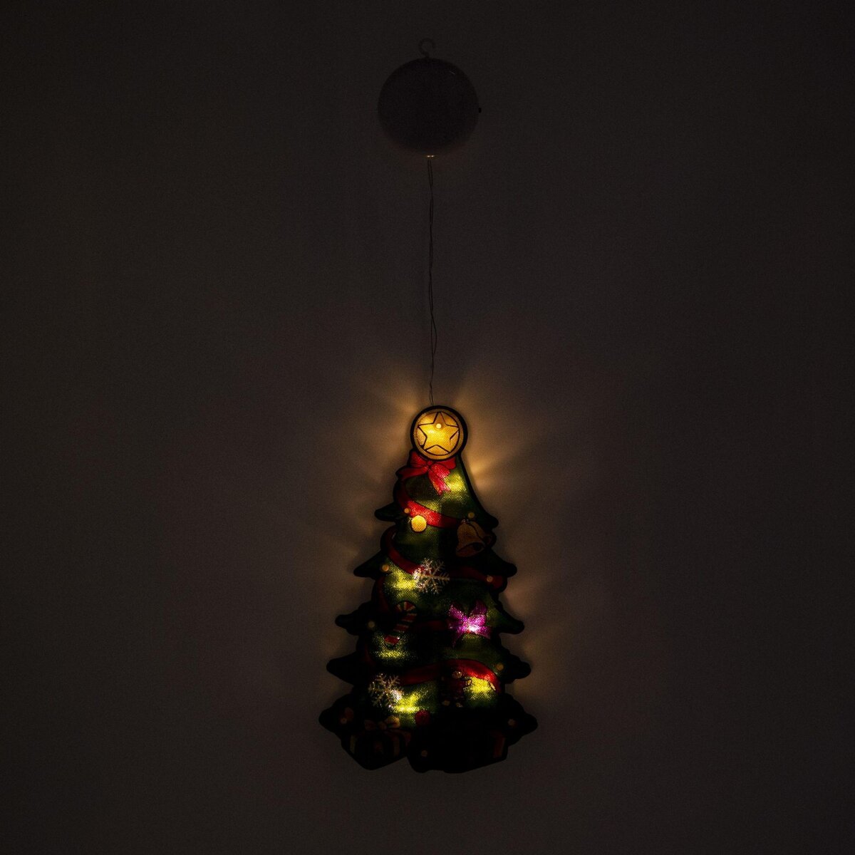 WERKAPRO Sapin lumineux à pile 9LED  15 x 25 x 2,6 cm