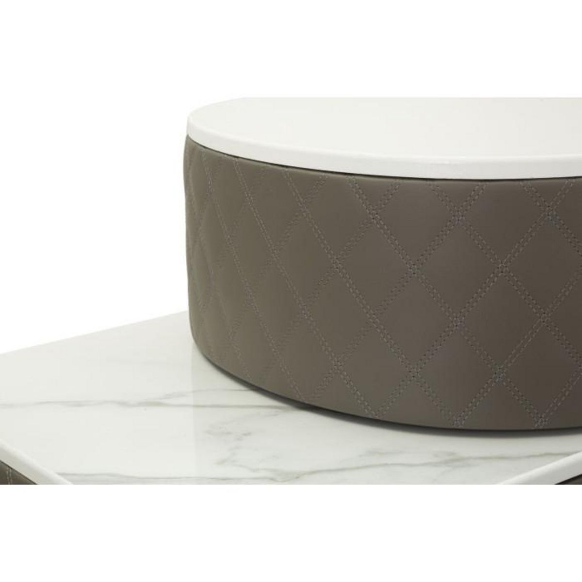 Paris Prix Coiffeuse Avec Pouf Effet Marbre  Sharon  120 Gris & Or