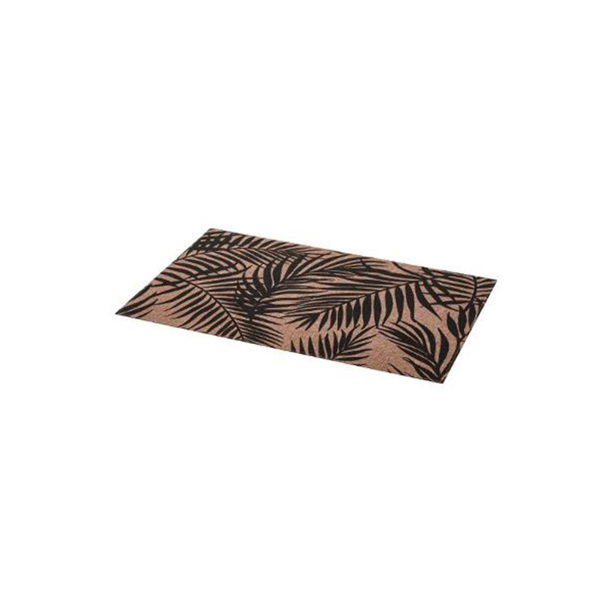 SECRET DE GOURMET Set de table déco  palme  30x45cm noir