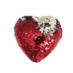 HEART OF THE HOME Décoration pour sapin de Noël en sequin Cœur. Coloris disponibles : Rouge, Gris, Jaune