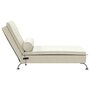 Voir la diapositive 5 : VIDAXL Chaise longue de massage avec traversin creme velours