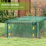 Voir la diapositive 6 : OUTSUNNY Serre de jardin serre à tomates filet protection porte HDPE vert