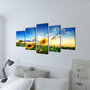 Voir la diapositive 2 : VIDAXL Set de toiles murales imprimees Tournesols 200 x 100 cm