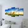 Voir la diapositive 2 : VIDAXL Set de toiles murales imprimees Tournesols 200 x 100 cm