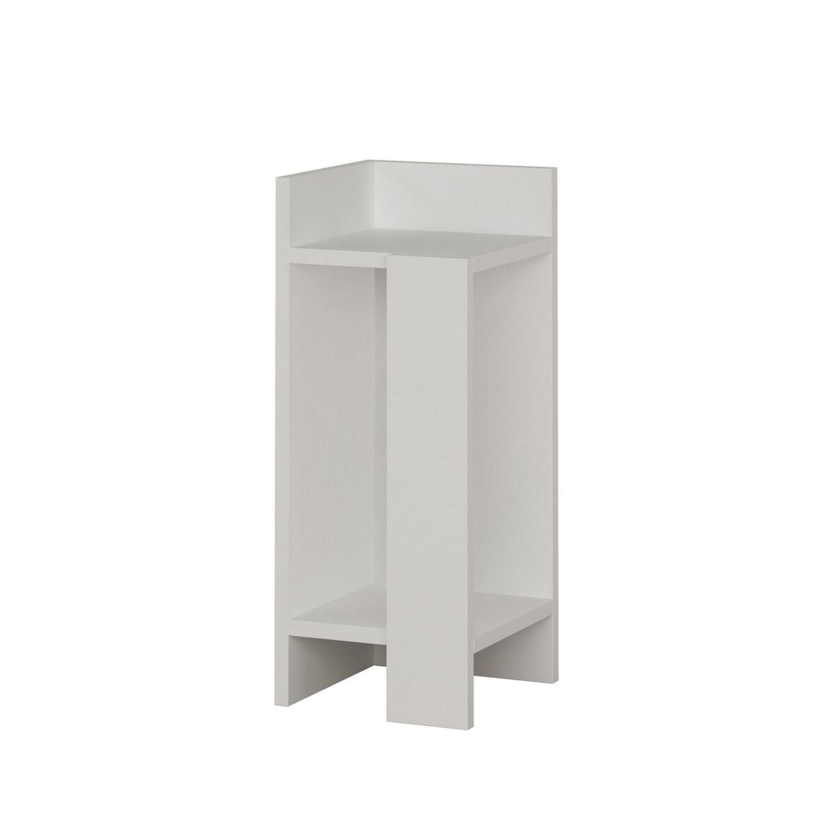 TOILINUX Table de chevet Elos gauche 27 cm - Blanc