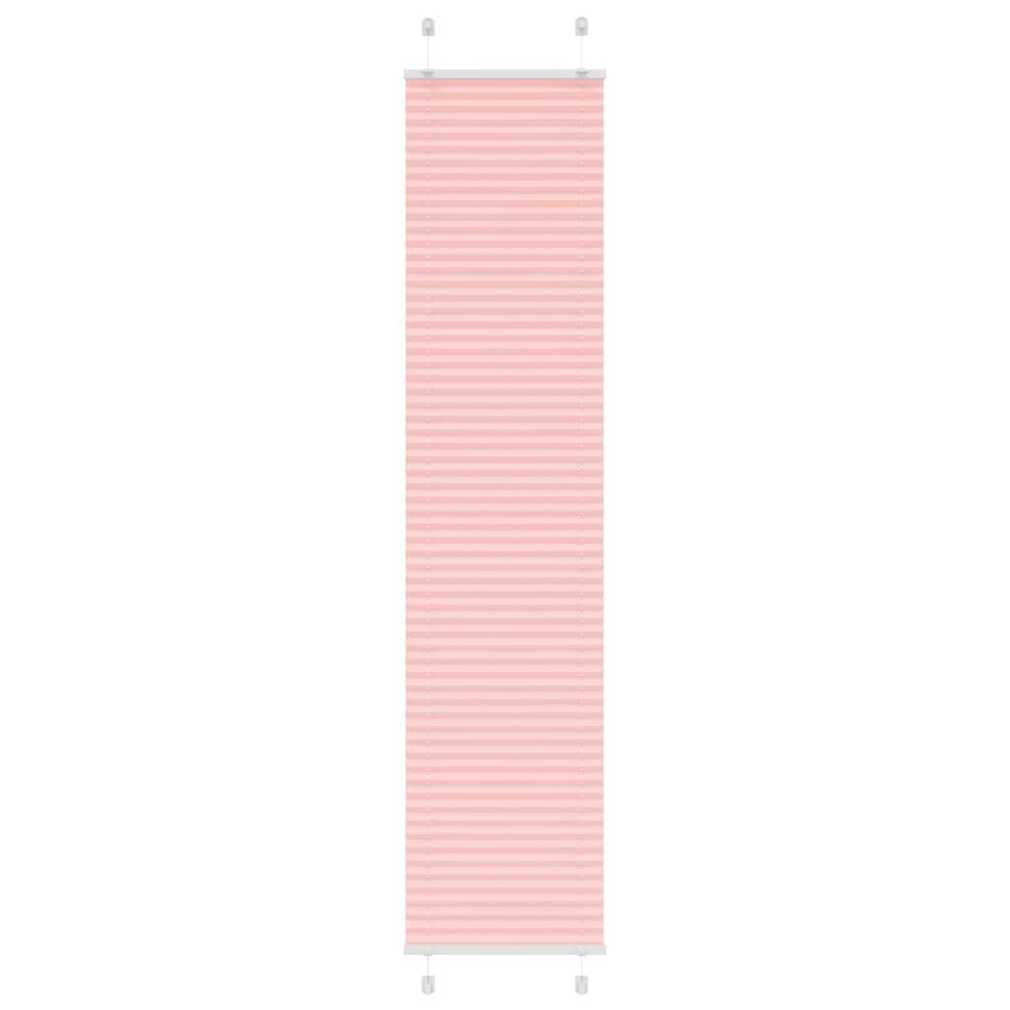 VIDAXL Store plisse rose 40x200 cm largeur du tissu 39,4 cm polyester