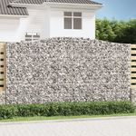 VIDAXL Panier de gabions arque 400x30x220/240 cm Fer galvanise
