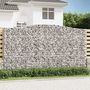 Voir la diapositive 1 : VIDAXL Panier de gabions arque 400x30x220/240 cm Fer galvanise