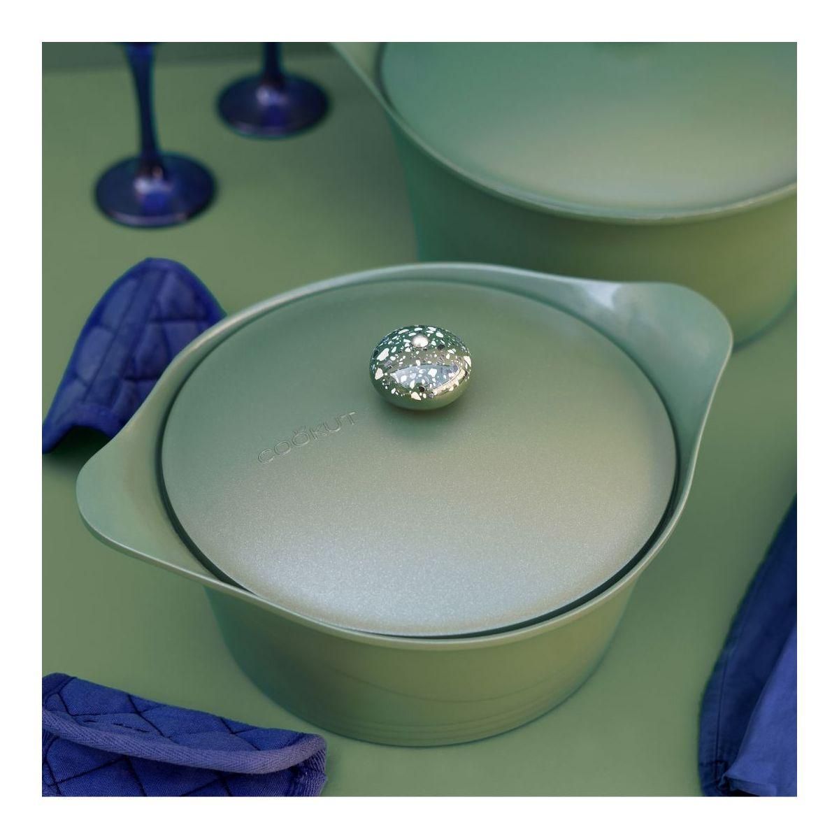 COOKUT Cocotte Coffret l'incroyable 24cm fougere